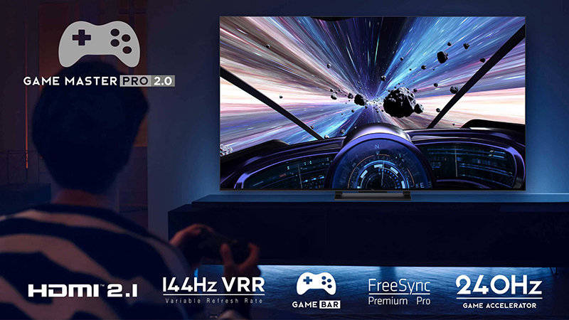 Televisión TCL 75C805 75" QLED UHD 144Hz HDMI 2.1 HDR10+