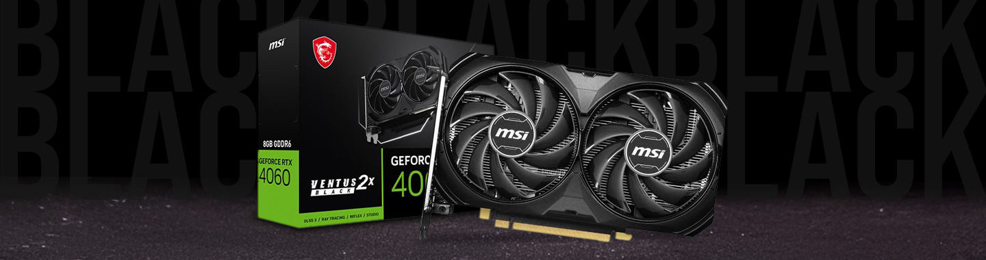 MSI GeForce RTX 4060 Ventus 2X Black OC 8GB GDDR6 DLSS3 - Las mejores ofertas en tarjetas gráficas del black friday