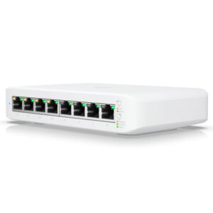 Switch de red: qué es, características y cuáles son los mejores-Switch Ubiquiti Lite 8 PoE 8 Puertos Blanco