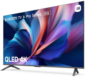 Televisor Xiaomi TV A Pro 43 2026 de 43 pulgadas, panel QLED con resolución 4K UHD, tasa de refresco de 60Hz y sistema operativo Google TV con soporte HDR. | COOLMOD