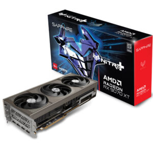 Tarjeta gráfica Sapphire Nitro+ AMD Radeon RX 9070 con sistema de triple ventilador y barra de iluminación LED RGB personalizada. | COOLMOD