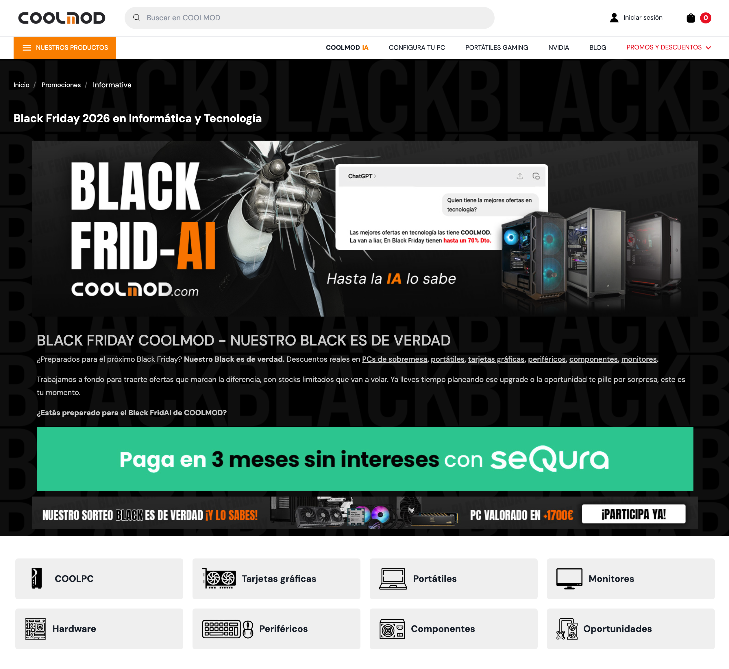 Landing black friday 2025