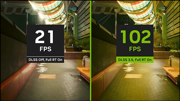 Comparación FPS DLSS 3 Cyberpunk 2077