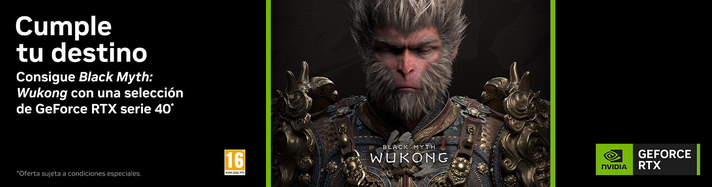 Consigue Black Myth: Wukong con una selecciÃ³n de GeForce RTX serie 40