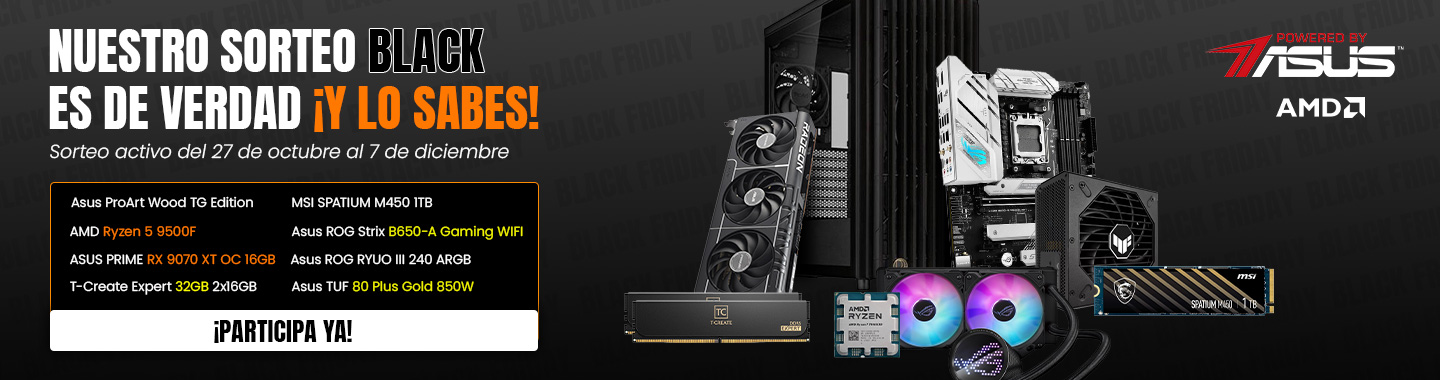 Sorteo Black Friday 2026 COOLPC Black.