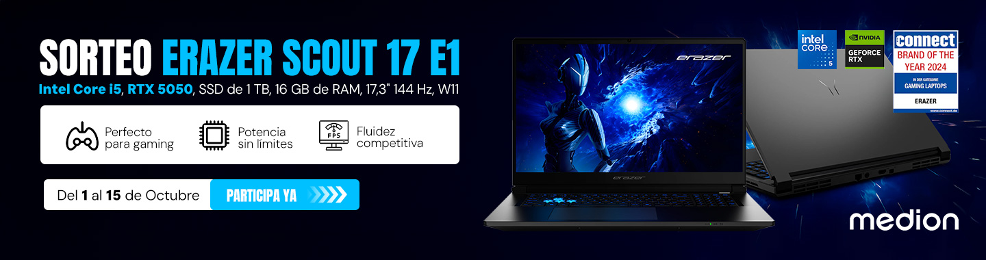 Sorteo portátil medion crawler E50i.