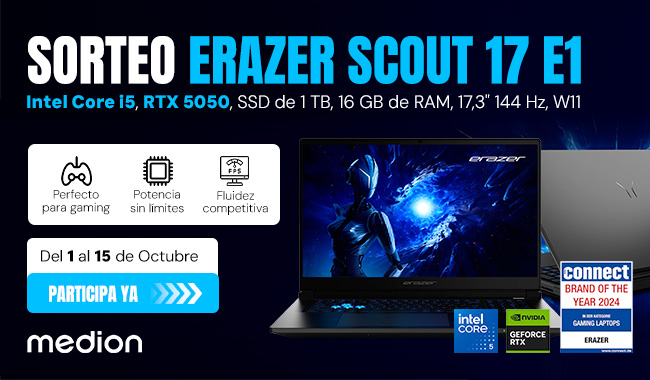 Sorteo portátil medion crawler E50i.