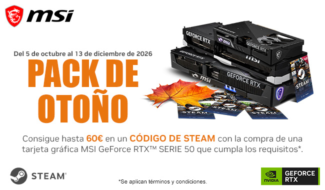 Pack de otoño - Consigue hasta 60€ para Steam