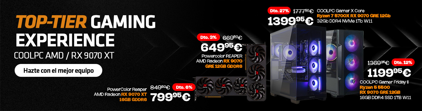 Oferta especial tarjetas gráficas AMD Radeon RX