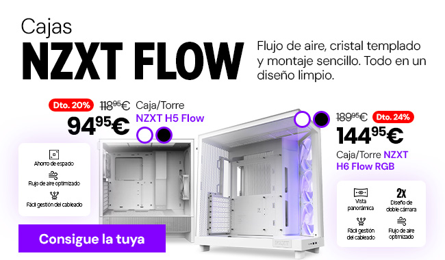 Ofertas cajas NZXT
