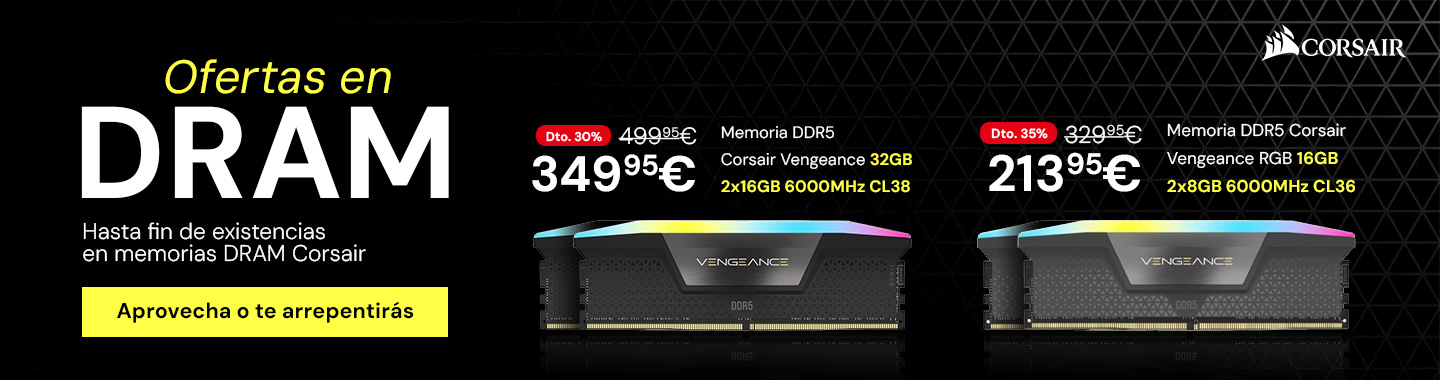 Liquidación DRAM Corsair.