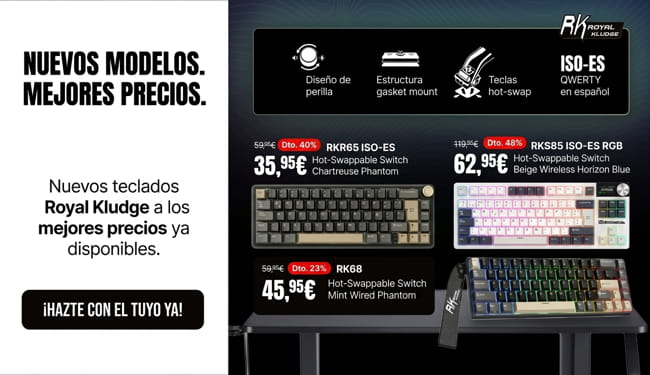 Royal Kludge: Nuevos modelos y nuevos precios