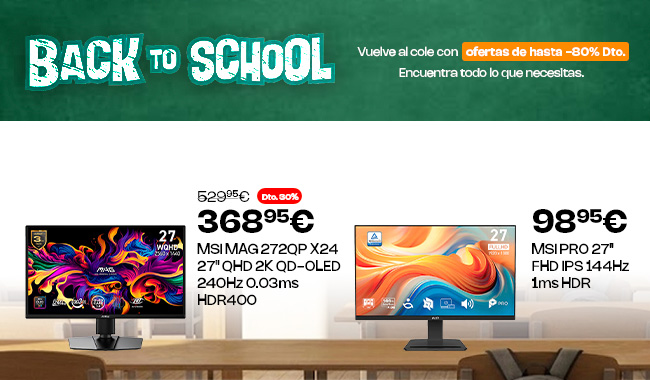 Equípate con todo lo necesario para la vuelta al cole con COOLMOD.