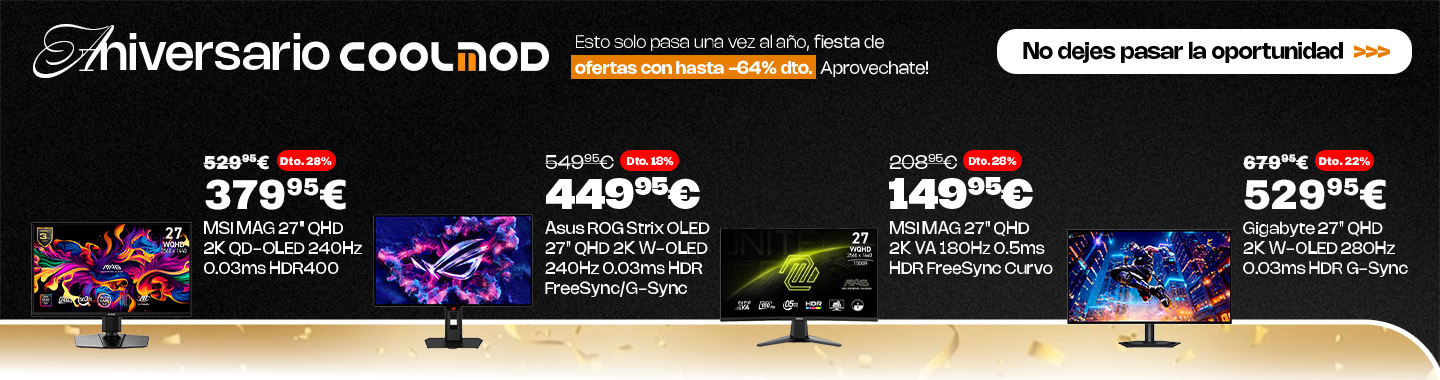 Aniversario COOLMOD Monitores