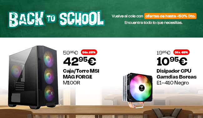 Equípate con los componentes que necesitas para la vuelta al cole.