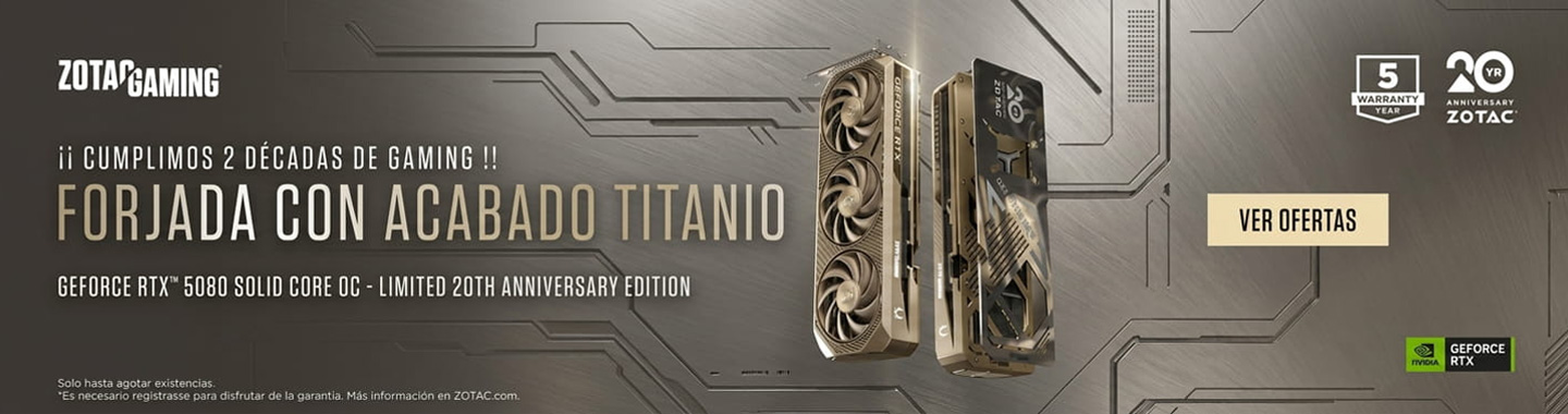 ZOTAC RTX 5080 edición de aniversario.