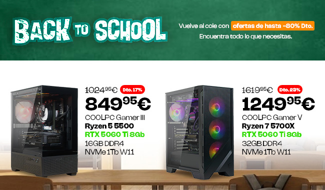Equípate con todo lo necesario para la vuelta al cole con COOLMOD.