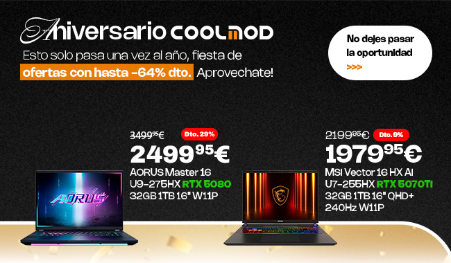 Aniversario COOLMOD Portátiles