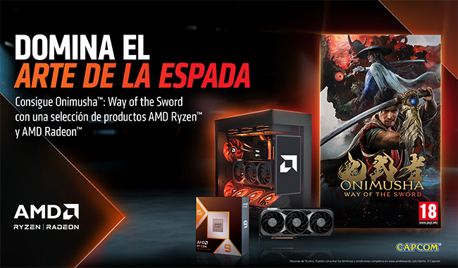 Consigue Onimusha: Way of the Sword con tu AMD Ryzen o AMD Radeon