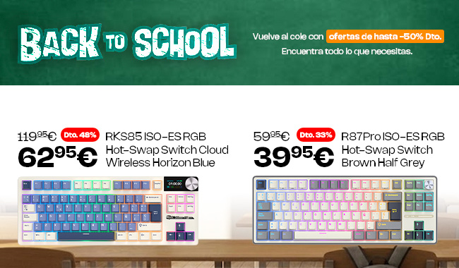 Equípate con los periféricos que necesitas para la vuelta al cole.