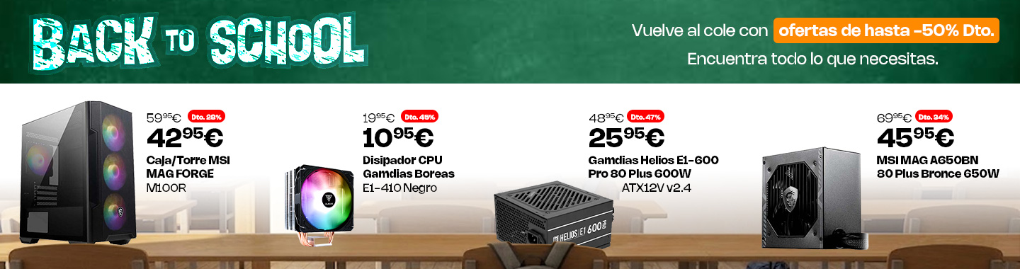 Equípate con los componentes que necesitas para la vuelta al cole.