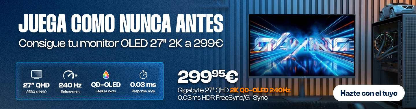 Monitores Gigabyte 2K OLED.