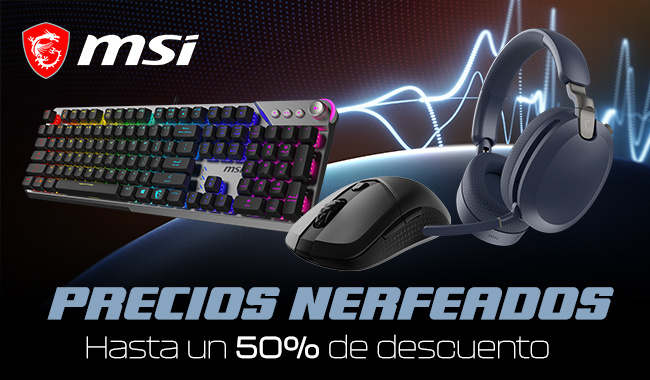 MSI - Precios nerfeados en una selección de productos