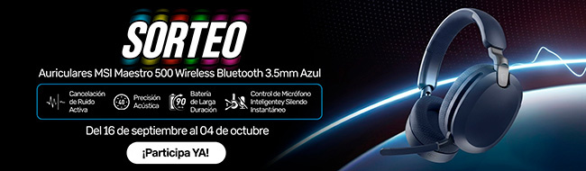 MSI - Sorteo de auriculares MSI Maestro 500.