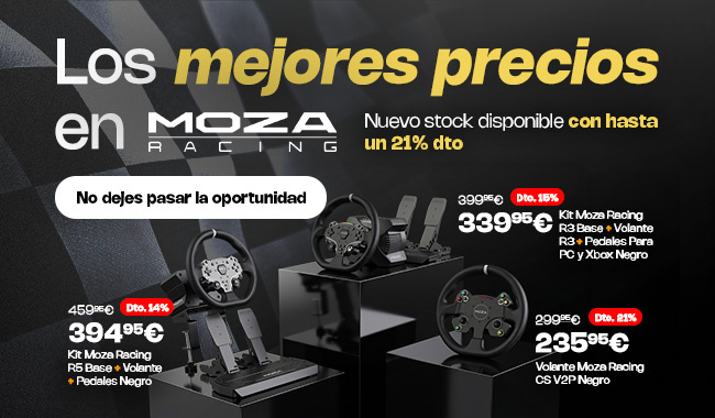 Nuevo stock simuladores moza racing.