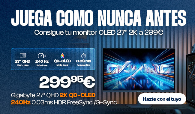 Monitores Gigabyte 2K OLED.