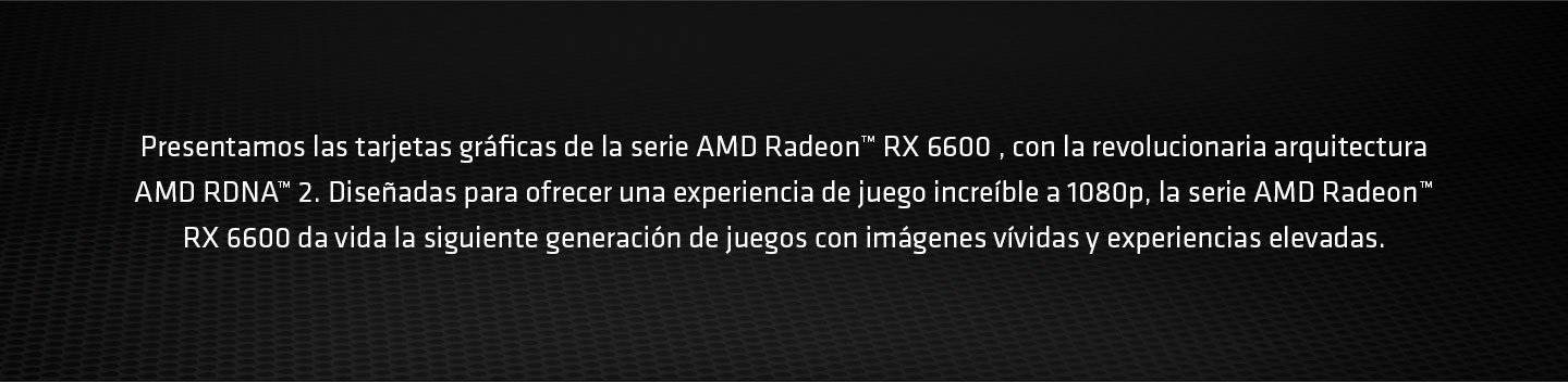 Descripción de las nuevas AMD Radeon RX 6600