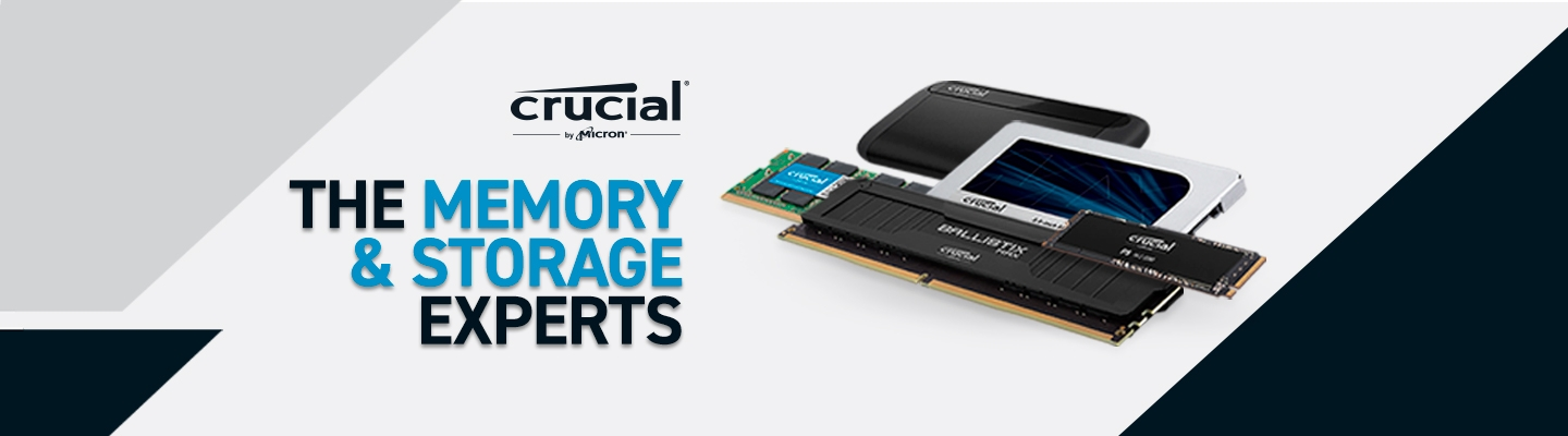 Crucial, the memory & storage experts
