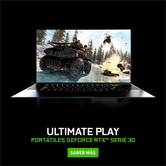 Ultimate play, portátiles GeForce RTX Serie 30