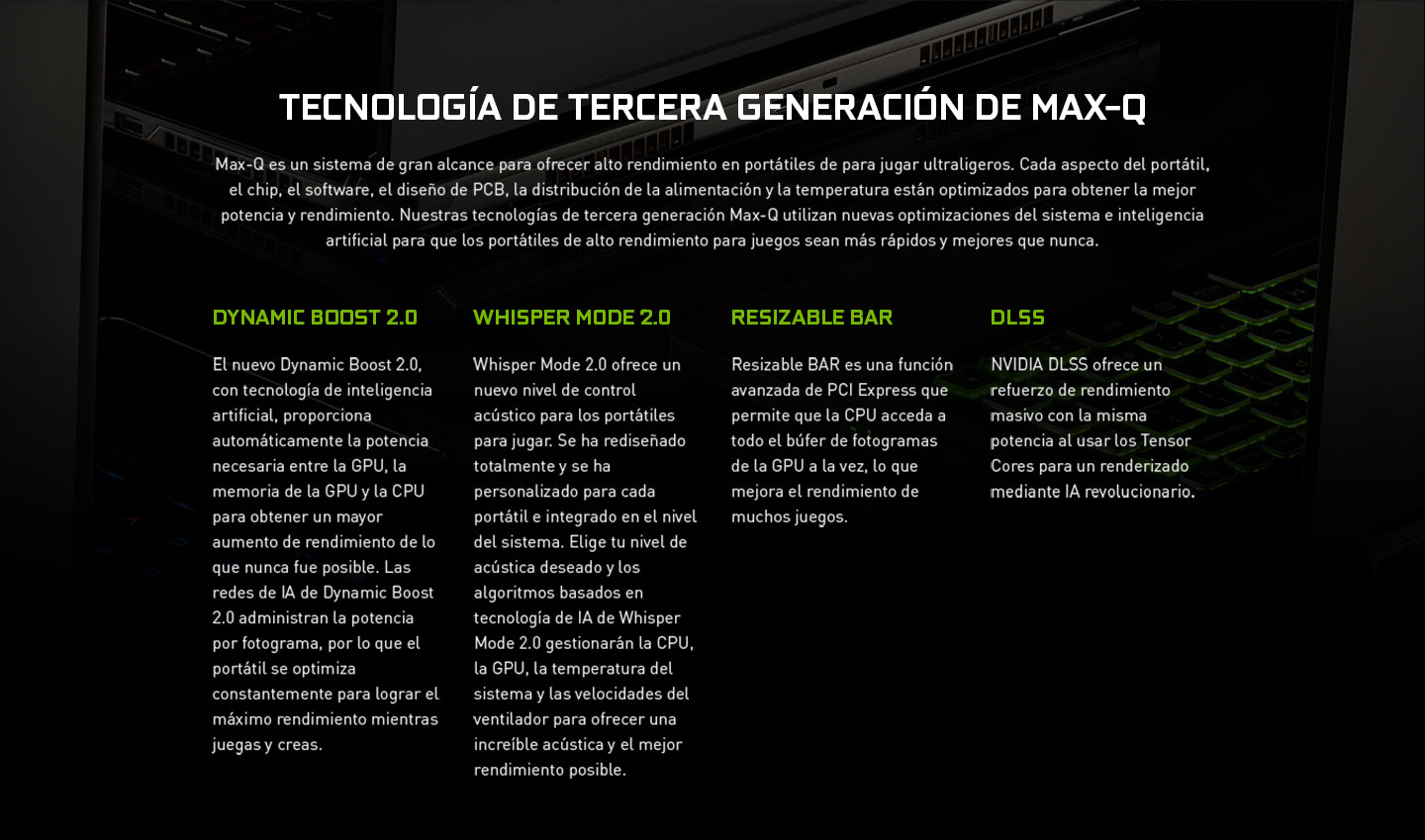 Técnologia de tercera generación de Max-Q