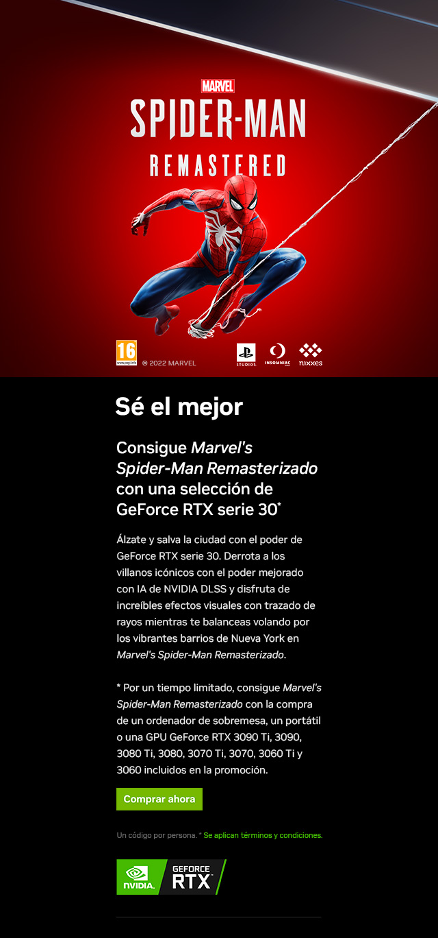 Consigue Marvel's Spider-Man Remasterizado