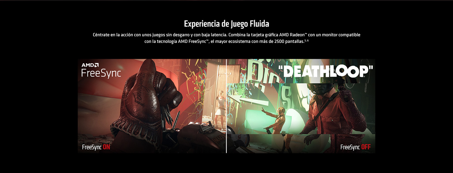 Experiencia de juego fluida con AMD FreeSync