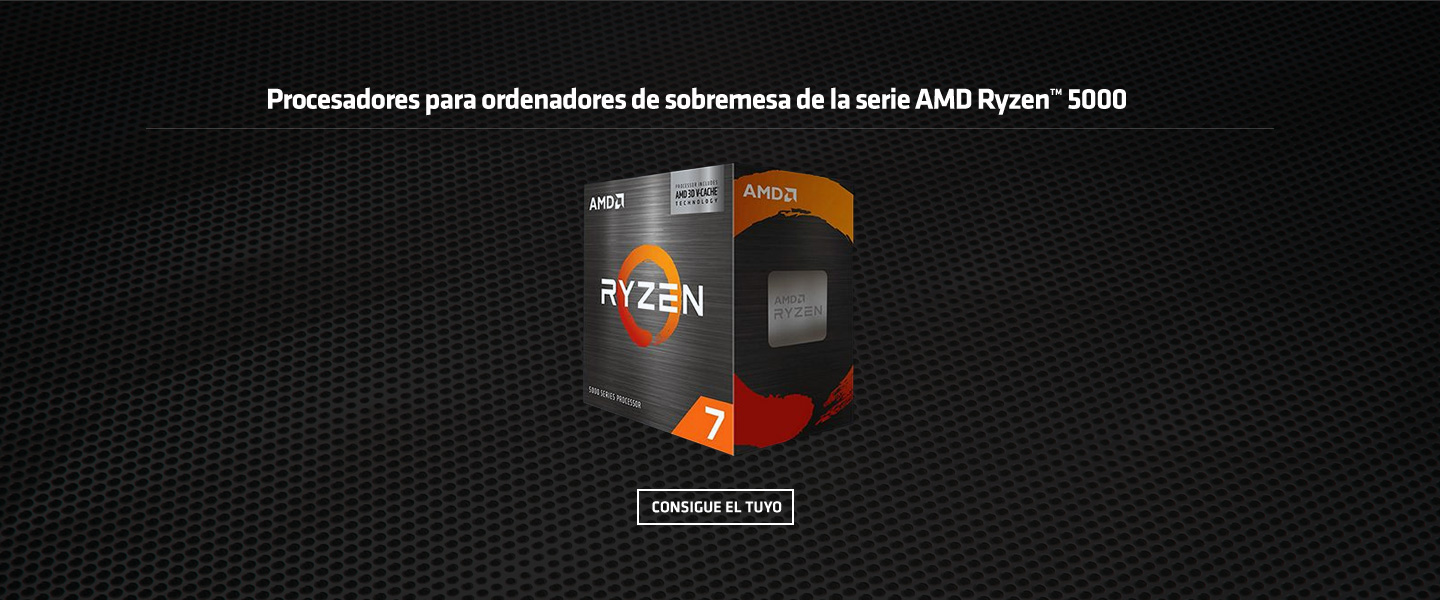 Consigue tu procesador AMD Ryzen 5000 Series