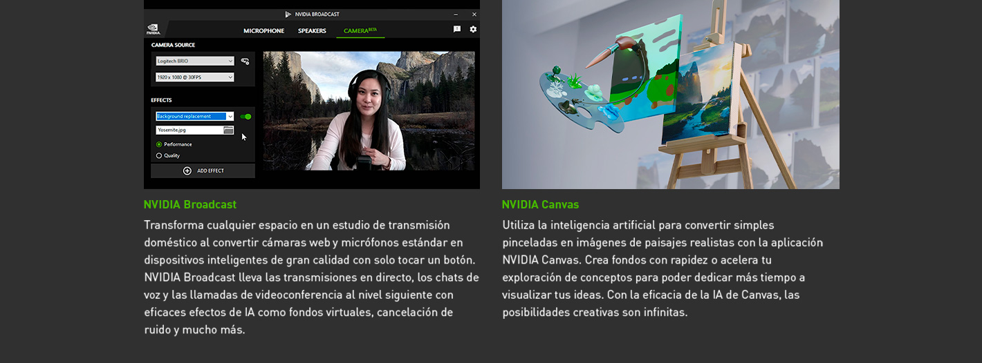 NVIDIA Broadcast y Canvas