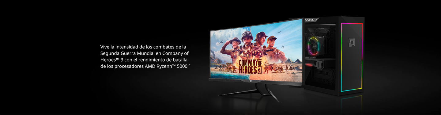 Vive la instensidad de Company of Heroes 3 y el rendimiento de AMD Ryzen 5000