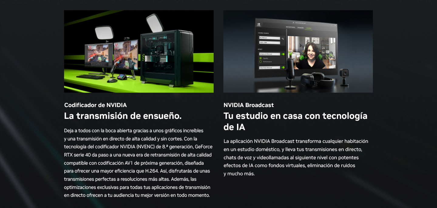 NVIDIA NVENC y Broadcast