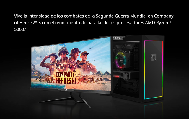 Vive la instensidad de Company of Heroes 3 y el rendimiento de AMD Ryzen 5000