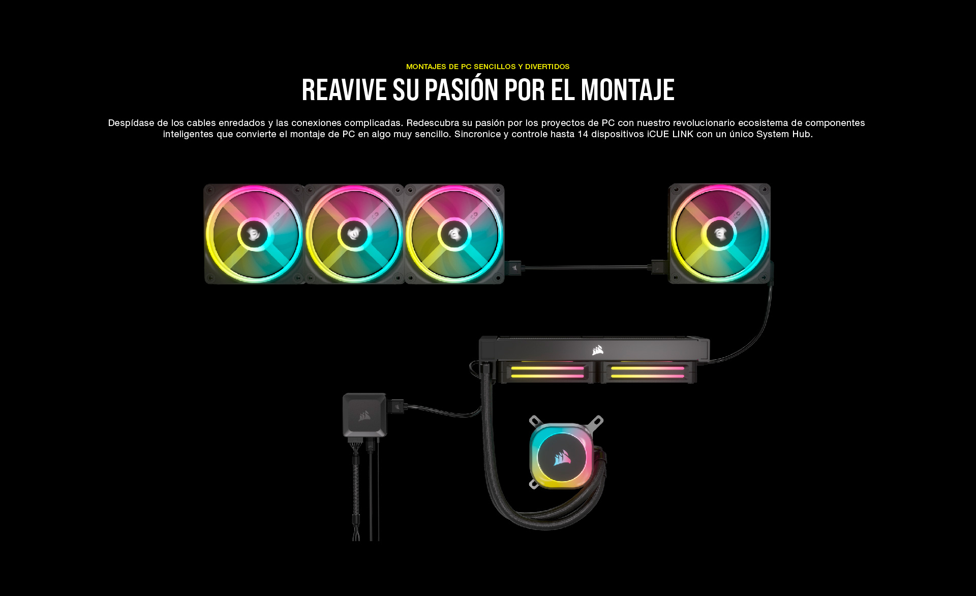 Corsair iCUE, montajes de PC sencillos y divertidos