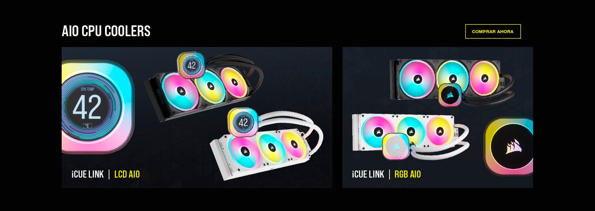 Corsair iCUE, AIO CPU COOLERS