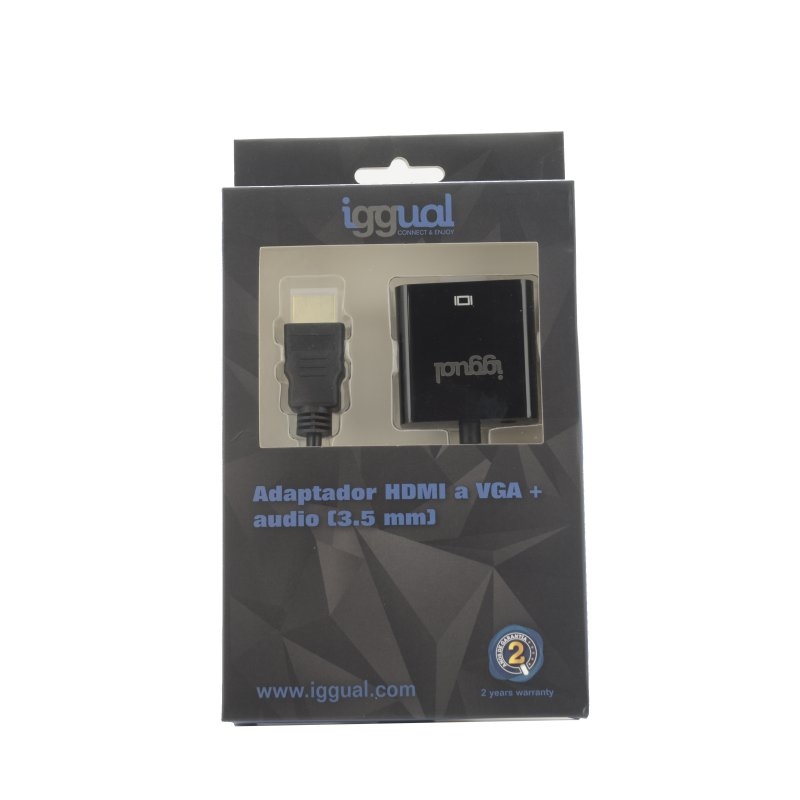 iggual HDMI a VGA + Audio (3.5 mm) - Adaptador