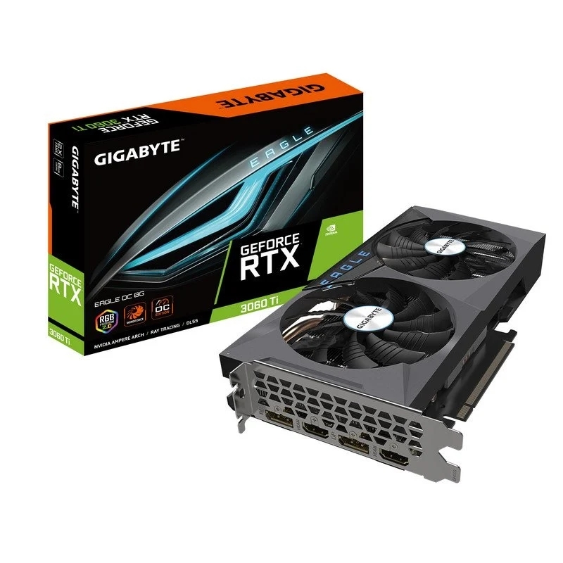 Tarjeta Gráfica Gigabyte GeForce RTX 3060 Ti EAGLE OC LHR 8GB GDDR6 - VGA