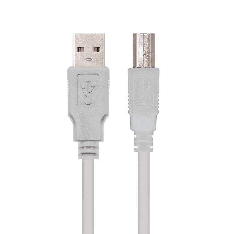 Nanocable USB 2.0 Impresora Tipo A/M-B/M Beige 1.8m - Cable USB