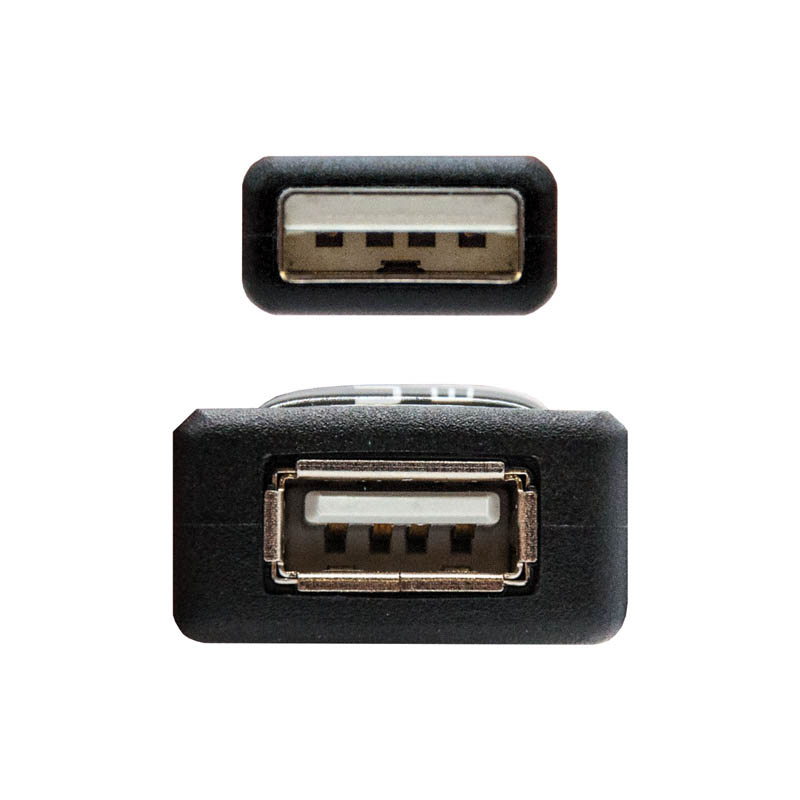 Nanocable Prolongador USB 2.0 Con Amplificador A/M-A/H Negro 5m - Cable USB