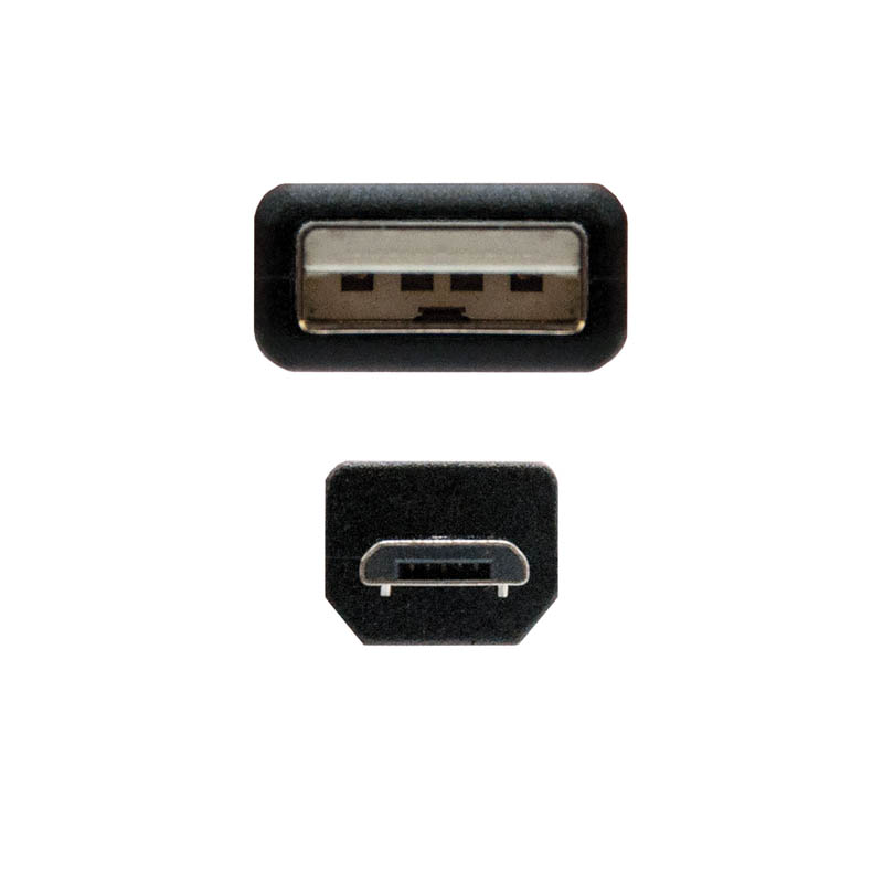 Nanocable USB 2.0 Tipo A/M-Micro  B/M Negro 1.8m - Cable