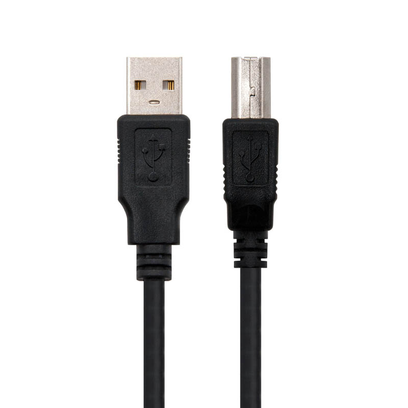 Nanocable USB 2.0 Tipo A/B 4,5m Negro - Cable USB