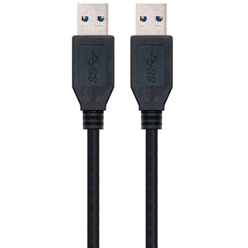 Cable USB Nano Cable 3.0 Macho/Macho 2m Negro